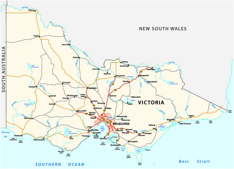 Victoria map